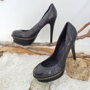 Calvin klein black gabby stilettos platform